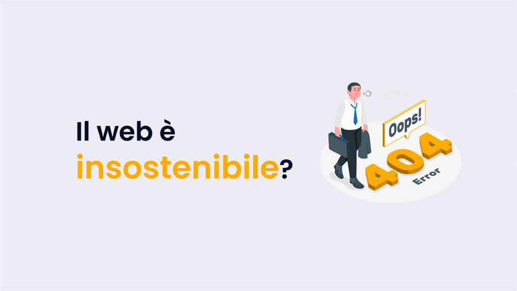 lavoratore stanco errore 404 sostenibilità web